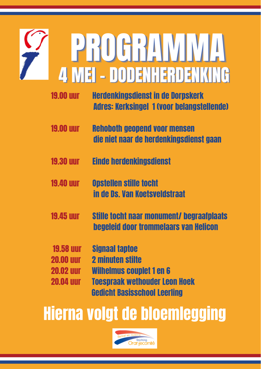 Programma Dodenherdenking