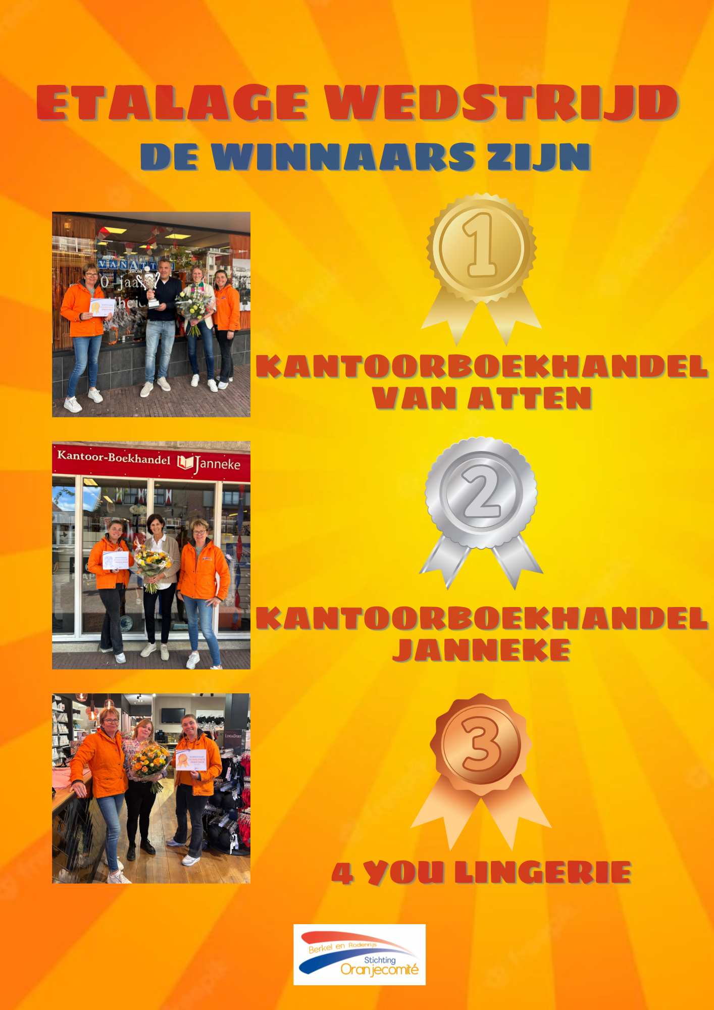 Winnaars Etalagewedstrijd
